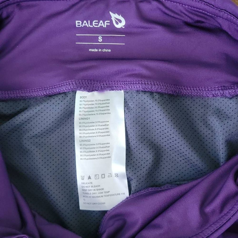 Baleaf Women's Athletic Shorts - Purple - Picture 3 of 4